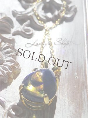 画像7: エチオピア産ブラックオパールの1粒ネックレス