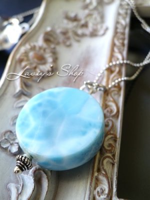 画像4: コインカットラリマールのスタイリッシュネックレス