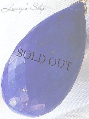 画像2: 大粒ラピスラズリドロップの1粒ネックレス