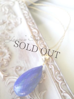 画像4: 大粒ラピスラズリドロップの1粒ネックレス