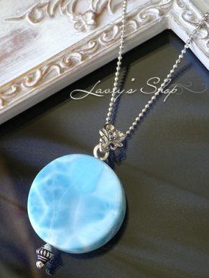 画像5: コインカットラリマールのスタイリッシュネックレス