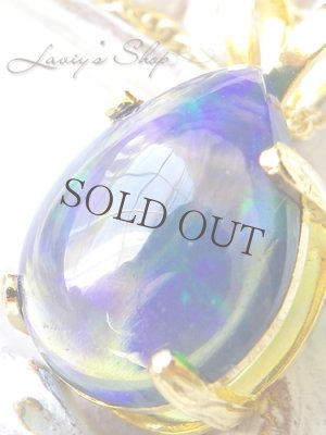 画像10: エチオピア産ブラックオパールの1粒ネックレス