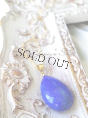 画像3: 大粒ラピスラズリドロップの1粒ネックレス