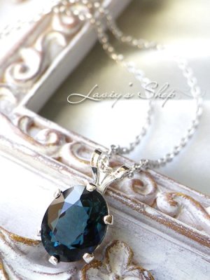 画像2: 宝石インディコライトの1粒ネックレス