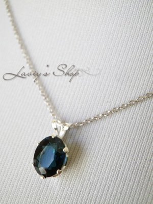 画像10: 宝石インディコライトの1粒ネックレス