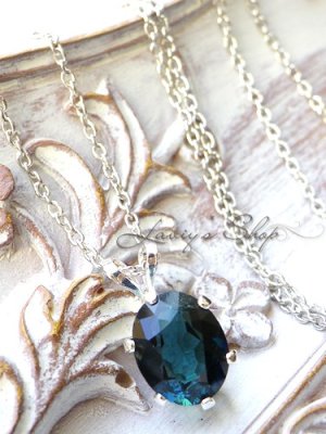 画像3: 宝石インディコライトの1粒ネックレス