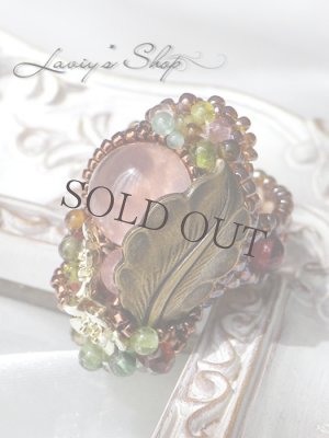 画像5: 宝石猫目ローズクォーツリング~STRAWBERRY-FIELDS~