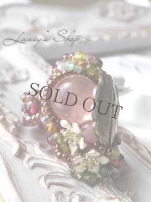 画像7: 宝石猫目ローズクォーツリング~STRAWBERRY-FIELDS~