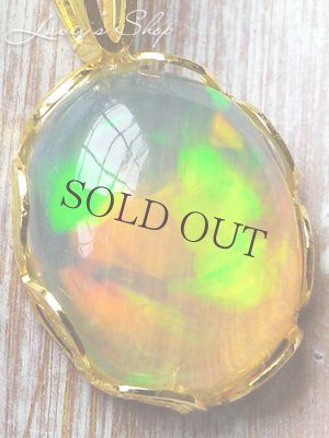 画像7: エチオピア産オパールの1粒ネックレス