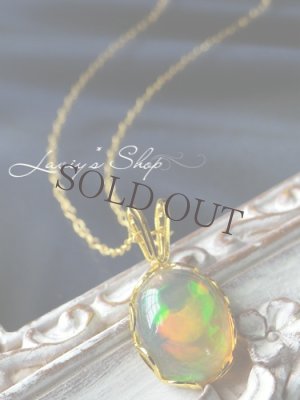 画像5: エチオピア産オパールの1粒ネックレス