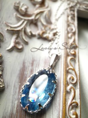 画像10: 大粒レインボークラック入りカイヤナイトのベゼルワイヤーネックレス