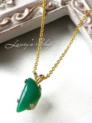 画像5: ジェムシリカ(クリソコーラクォーツ)の1粒ネックレス