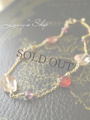 画像3: 高品質アンデシンとオレゴンサンストーンの夏色ブレスレット