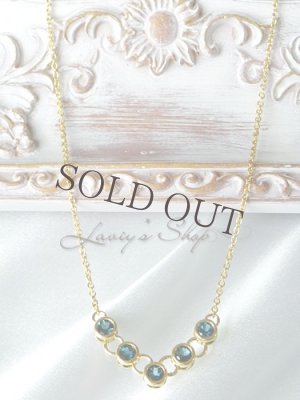 画像3: 宝石インディコライトのベゼルデザインネックレス(V)