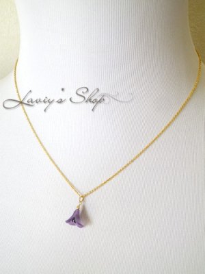 画像7: 非加熱サファイアとヴィンテージフラワーのネックレス(一輪)