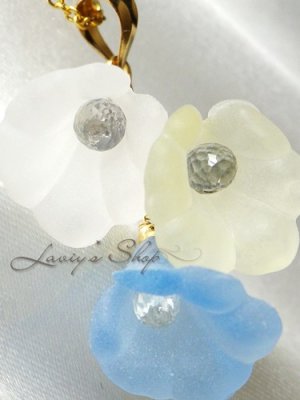 画像4: 非加熱サファイアとヴィンテージフラワーのネックレス(ブーケ青)