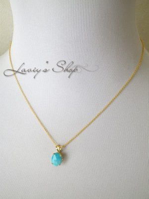 画像9: スリーピングビューティーターコイズのペンダントトップ(ローズカット)