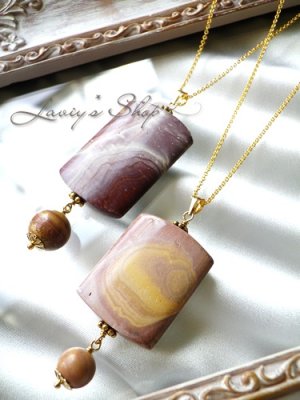 画像2: ラスト！大粒ヒッコライトのデザインネックレス