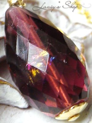 画像9: 宝石トルマリンブリオレットの1粒ネックレス(ルベ)