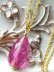 画像4: 宝石トルマリンブリオレットの1粒ネックレス(ピンク)