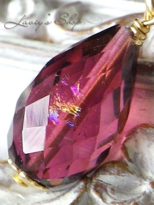 画像8: 宝石トルマリンブリオレットの1粒ネックレス(ルベ)