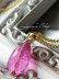 画像2: 宝石トルマリンブリオレットの1粒ネックレス(ピンク)