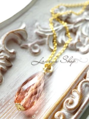 画像6: 宝石トルマリンブリオレットの1粒ネックレス(ロゼ)