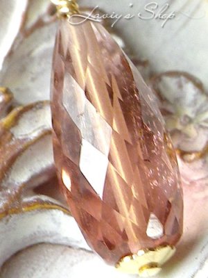 画像8: 宝石トルマリンブリオレットの1粒ネックレス(ロゼ)