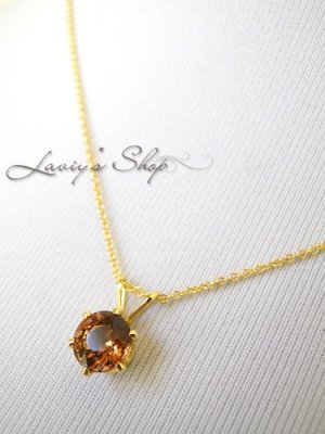 画像7: 宝石ピンキッシュブラウントルマリンの1粒ネックレス