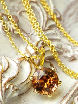 画像2: 宝石ピンキッシュブラウントルマリンの1粒ネックレス