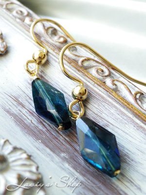 画像6: ファンシーカットインディコライトの1粒ピアス