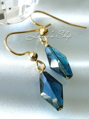 画像3: ファンシーカットインディコライトの1粒ピアス