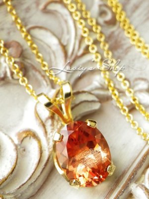 画像2: 逸品！オレゴンサンストーンの1粒ネックレス