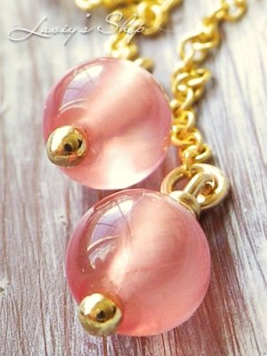 画像7: SAグレード！アルゼンチン産インカローズの1粒チェーンピアス