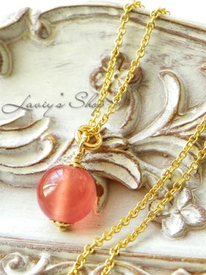 画像4: SAグレード！アルゼンチン産インカローズの1粒ネックレス