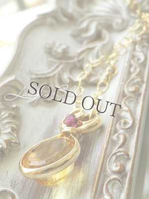 画像7: 非加熱大粒シトリンのワイヤーラップネックレス