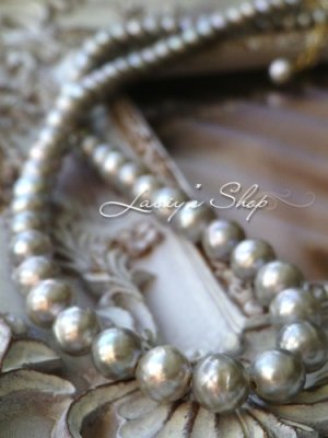 画像4: 高品質カットパールの一連ネックレス(シルバー)