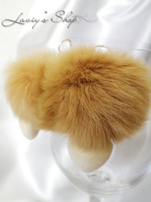 画像8: ラビットファーとベロアチャームのピアス