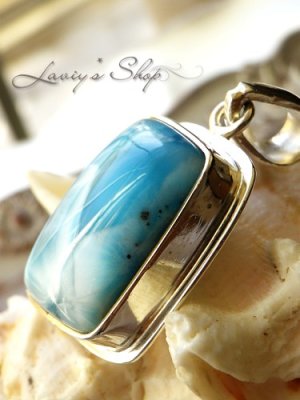 画像2: 大特価！高品質ラリマールのペンダントトップ(13,3g)