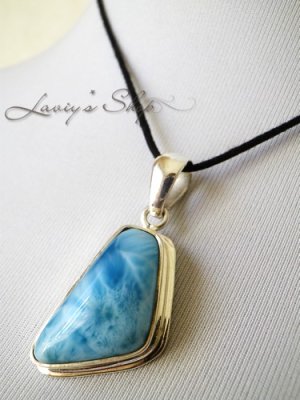 画像6: 大特価！高品質ラリマールのペンダントトップ(11,6g)