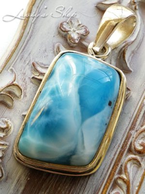 画像5: 大特価！高品質ラリマールのペンダントトップ(13,3g)