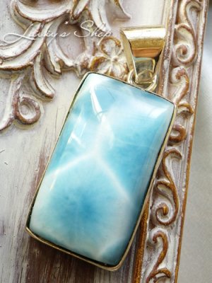 画像5: 大特価！高品質ラリマールのペンダントトップ(9,3g)