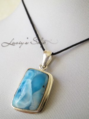 画像6: 大特価！高品質ラリマールのペンダントトップ(13,3g)