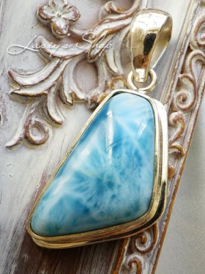 画像4: 大特価！高品質ラリマールのペンダントトップ(11,6g)