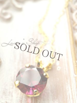 画像9: 美色！宝石ロードライトガーネットの1粒ネックレス