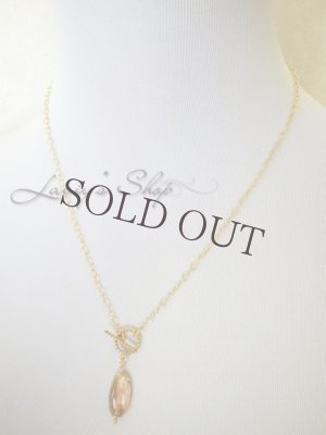 画像10: 大粒オレゴンサンストーンのスタイリッシュデザインネックレス