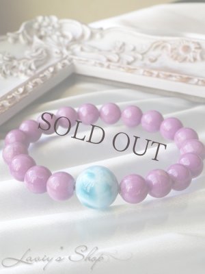 画像2: 高品質ラリマールとフォスフォシデライトのブレスレット