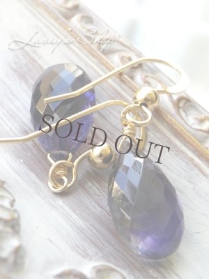 画像5: 大粒ぽってりアイオライトの1粒ピアス