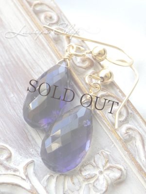 画像6: 大粒ぽってりアイオライトの1粒ピアス