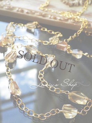 画像3: オレゴンサンストーンのロングチェーンネックレス